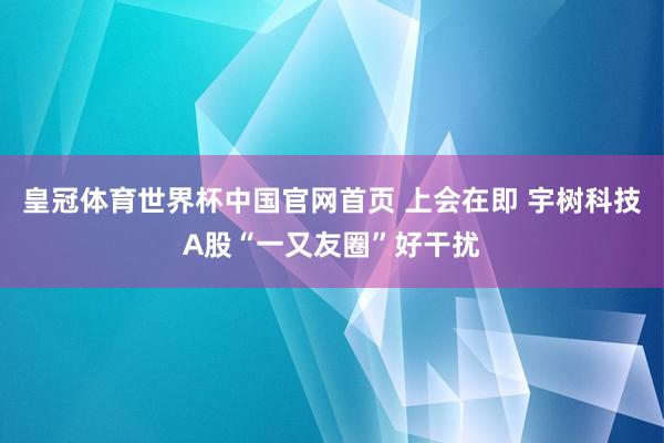 皇冠体育世界杯中国官网首页 上会在即 宇树科技A股“一又友圈”好干扰