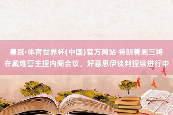 皇冠·体育世界杯(中国)官方网站 特朗普周三将在戴维营主捏内阁会议,好意思伊谈判捏续进行中