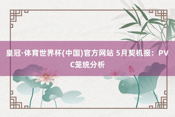 皇冠·体育世界杯(中国)官方网站 5月契机报:PVC笼统分析