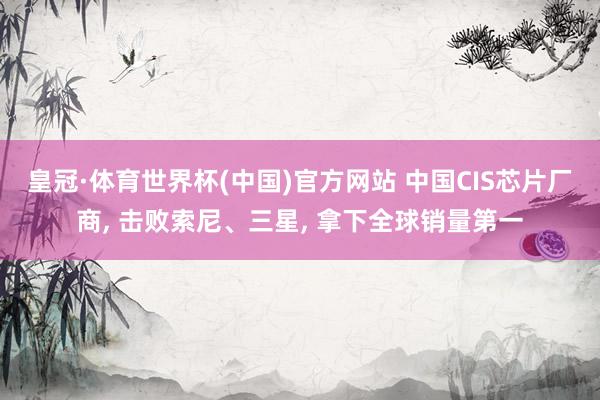皇冠·体育世界杯(中国)官方网站 中国CIS芯片厂商, 击败索尼、三星, 拿下全球销量第一