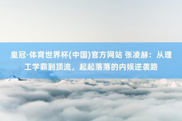 皇冠·体育世界杯(中国)官方网站 张凌赫：从理工学霸到顶流，起起落落的内娱逆袭路
